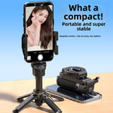 Magnetic selfie stick with stabilizer and extendable tripod