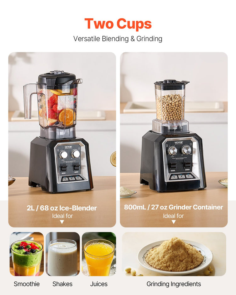 1400W high-speed blender blending a smoothie