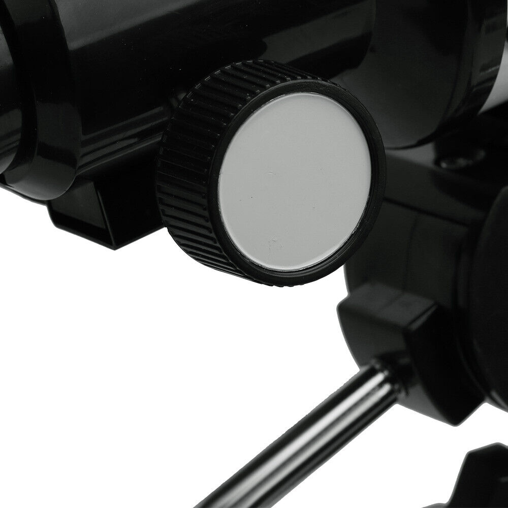 Smartphone mounted on telescope adapter clamp