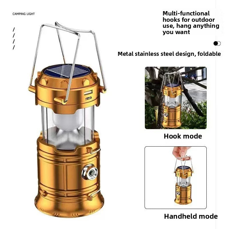 Solar Powered Multifunction Camping Lantern