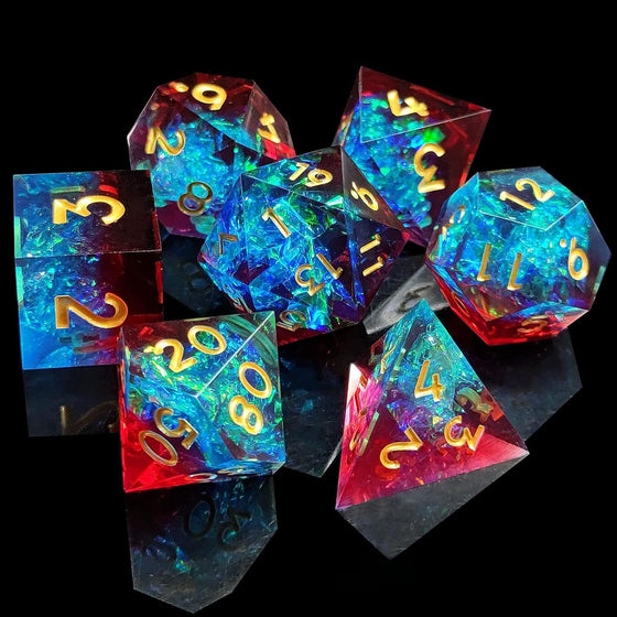 Resin Pointed Dice for Tabletop RPG product image 1
