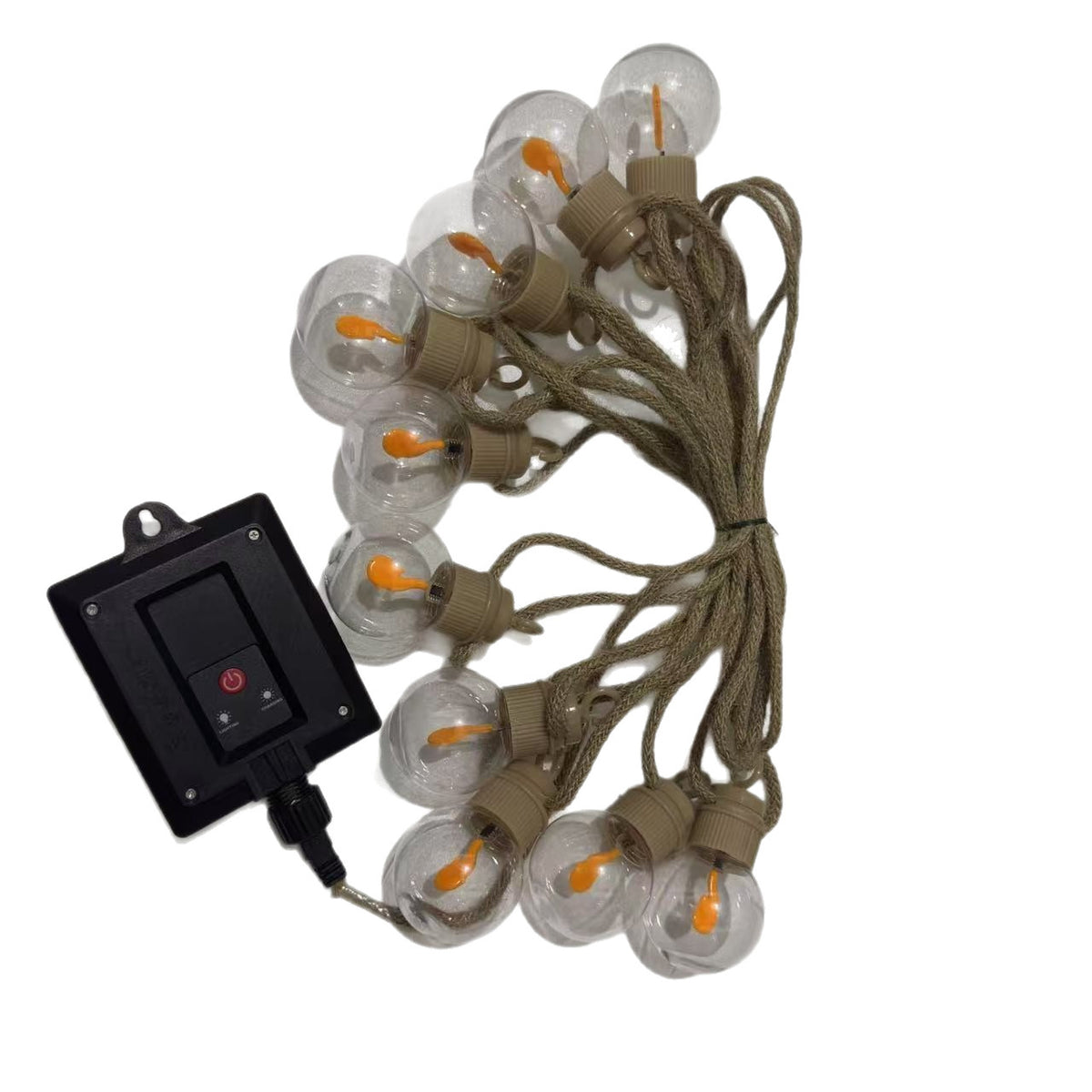 Solar Powered Vintage Bulb String Lights Outdoor Waterproof