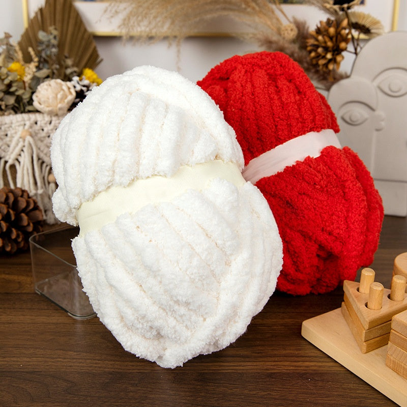 Thick Woolen Ribbon Yarn for Hand Knitting