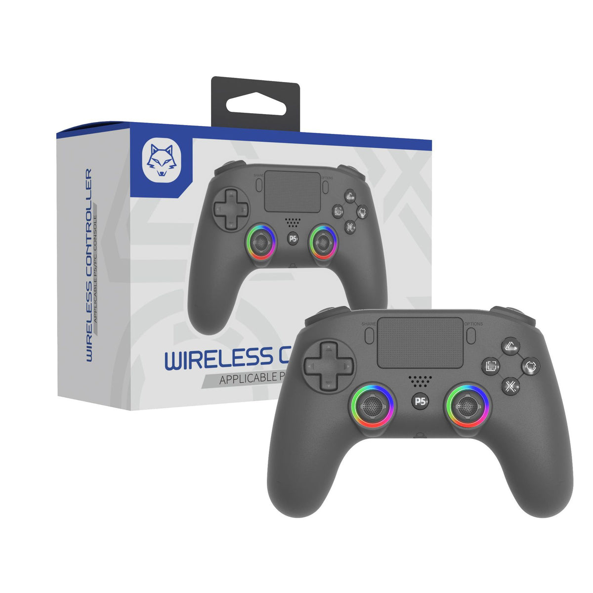 Wireless RGB Gaming Controller for PS5 and PC