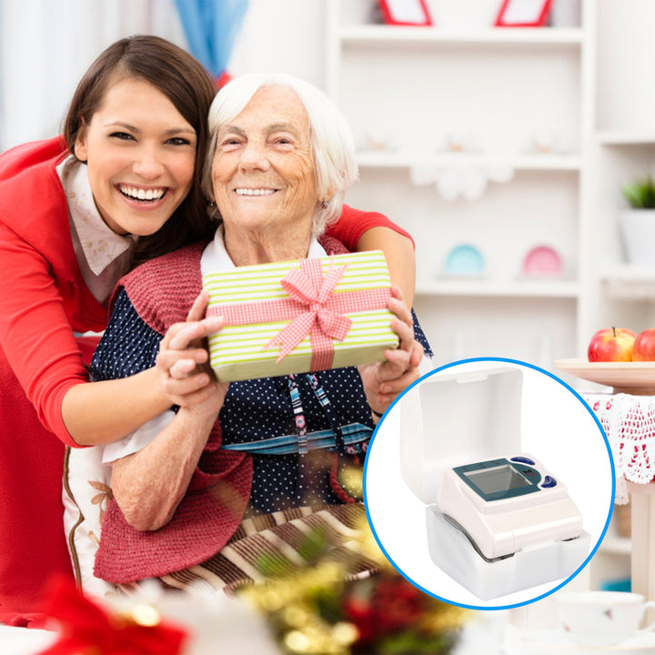 Digital wrist blood pressure monitor display screen