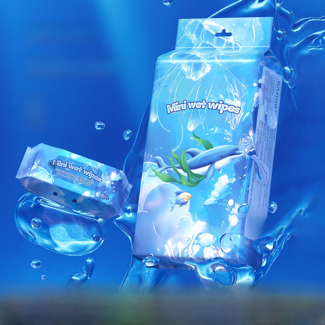 Mini Wet Wipes for Hand and Face Cleaning product image 5