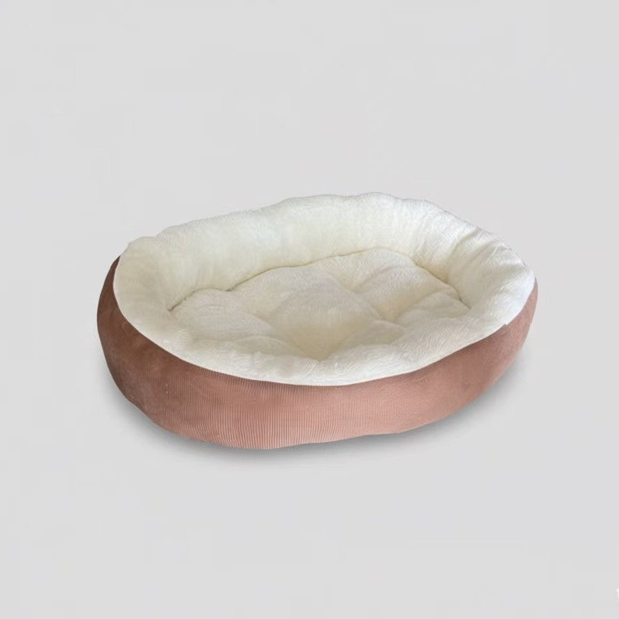All-Season Reversible Pet Bed, Soft Plush Dog Mat for Kennel and Crate, Machine Washable Comfort Sleeping Pad for Cats and Dogs
