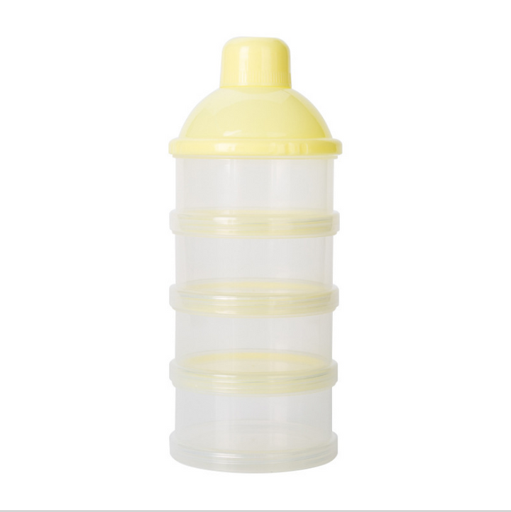 4-layer portable milk powder container, full product view