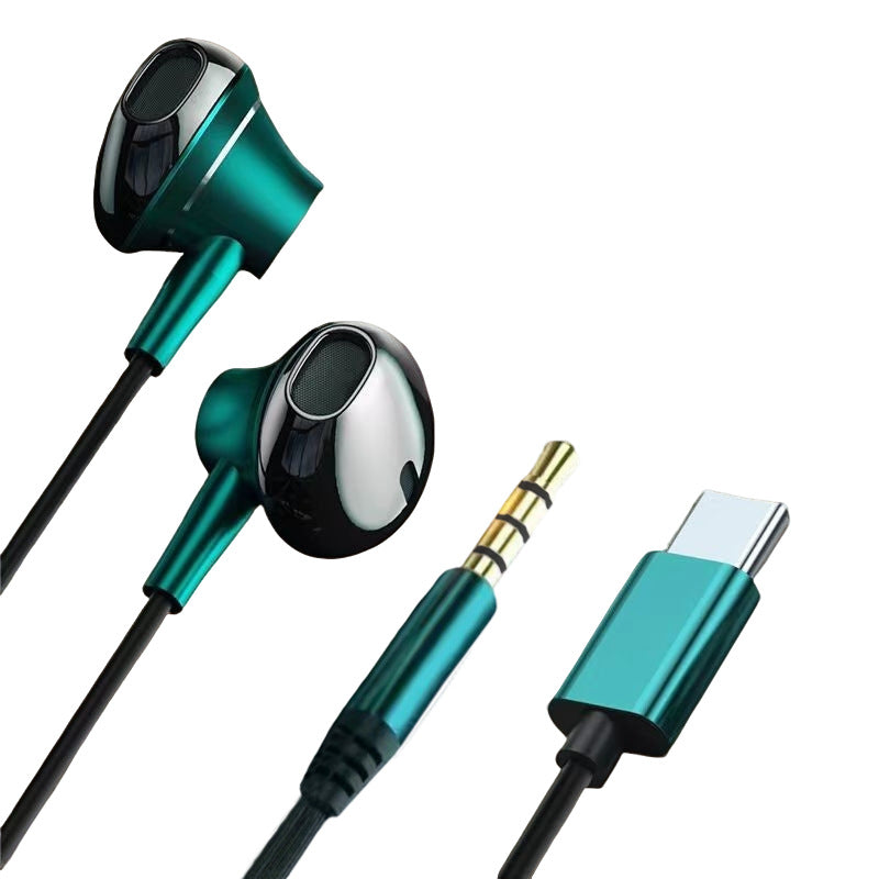 Metal In-Ear Wired Headphones with Microphone
