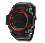Smart sports watch with digital display, front view