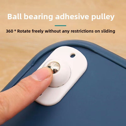 Adhesive Universal Furniture Casters with 360-Degree Rotation