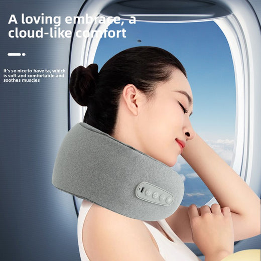 U-Shaped Inflatable Neck Massager Pillow