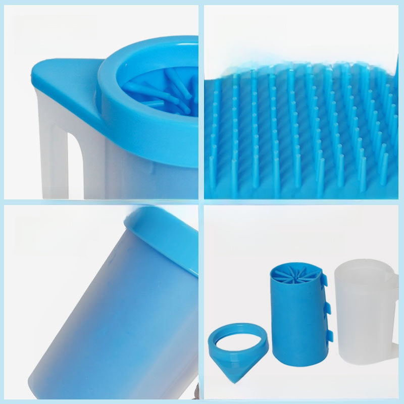 Portable Silicone Bristle Pet Paw Cleaner Cup for Dogs and Cats