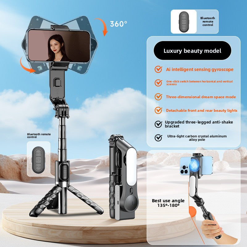 Smartphone Three-Axis Stabilizer Gimbal with AI Tracking