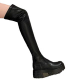 Womens Over The Knee Elastic Riding Boots
