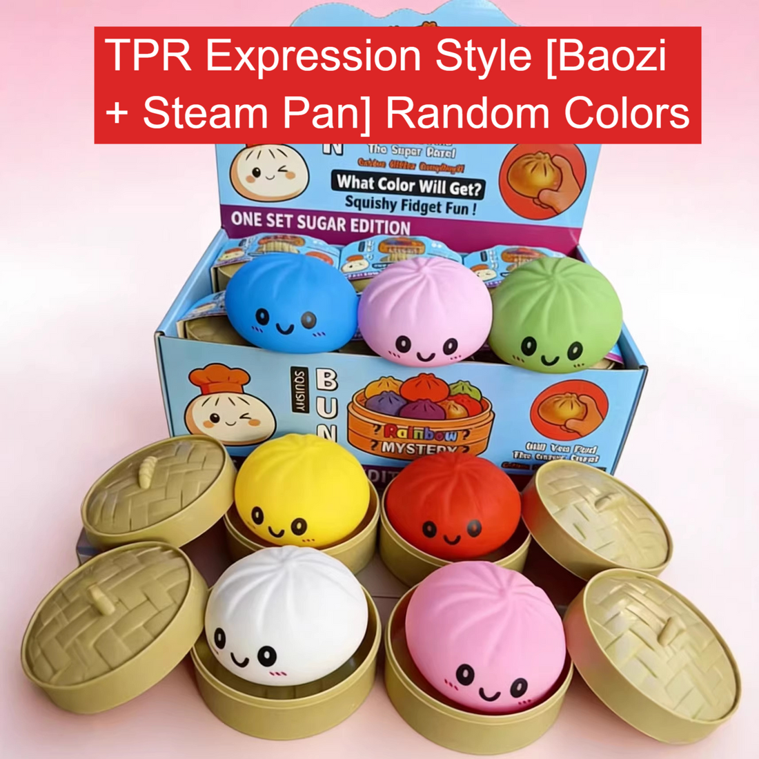 Dumpling Stress Relief Squeeze Toy Realistic TPR Plaything Portable Fun Toy