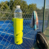 Tennis fence storage rack