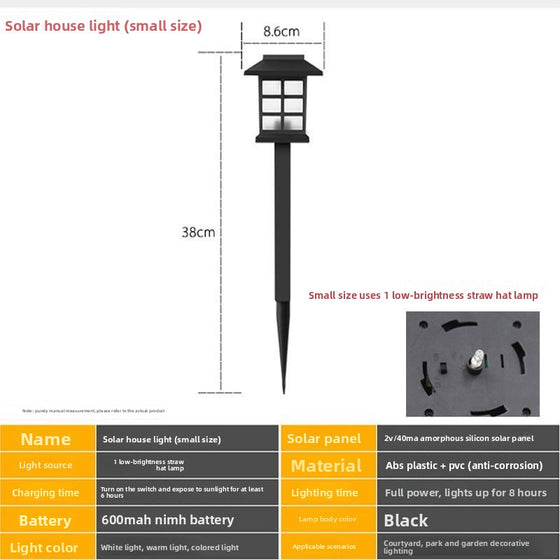 Solar Powered Outdoor LED House Shape Garden Light Outdoor & Pond Lighting product image 6