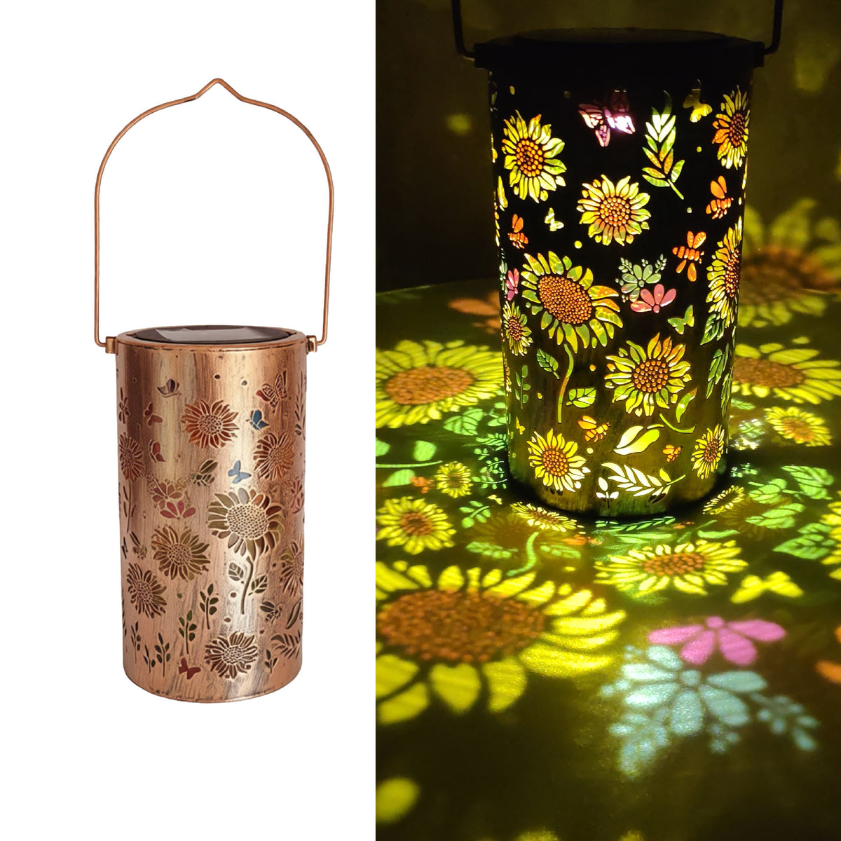 Solar Powered Outdoor Garden Hanging Light