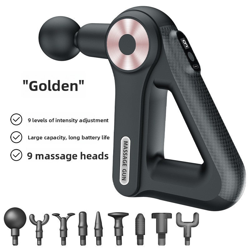 Compact triangular USB rechargeable fascia massage gun with attachments, photo 8
