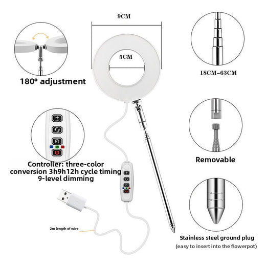 Adjustable LED Plant Growth Light