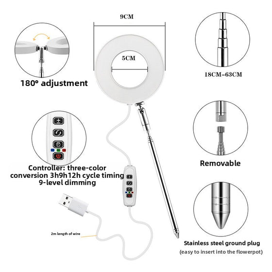 Adjustable LED Plant Growth Light Lawn & Garden Care product image 4