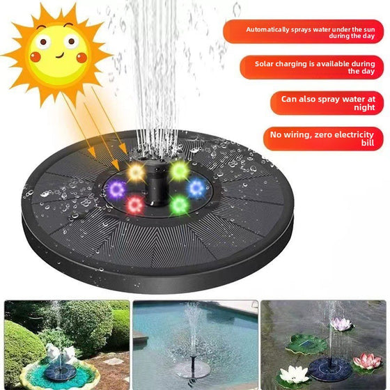 Solar Powered LED Floating Fountain with Battery Decor product image 2
