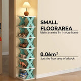 Close-up of shoe rack base and foot supports