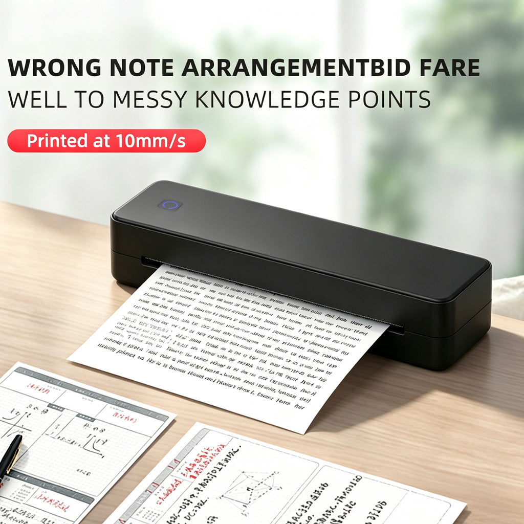 MT80 Portable Bluetooth Thermal Printer in Black and White, image 3 of 9