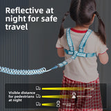 Child anti-disappearance device with a leash