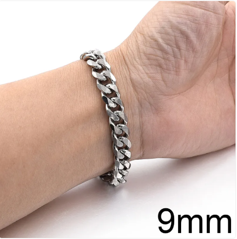 Titanium Steel Cuban Bracelet - Image 68