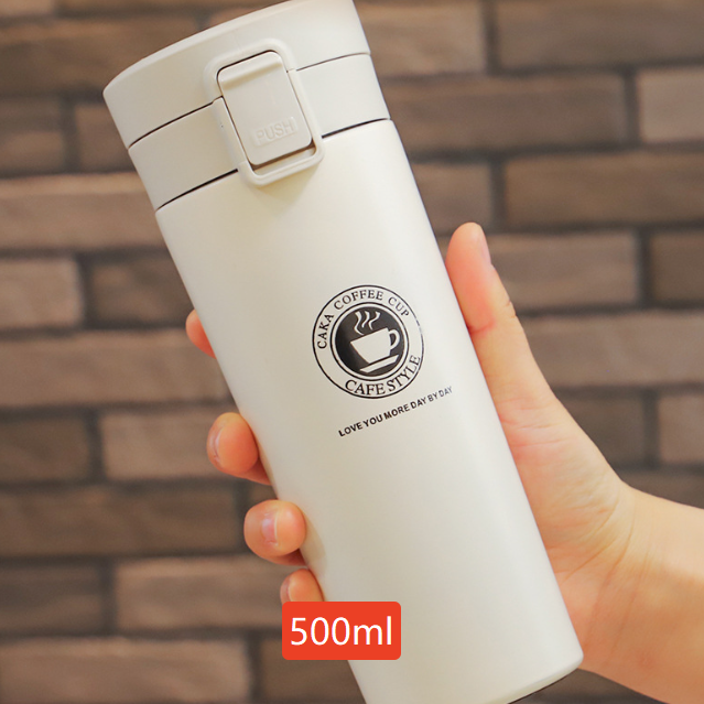 Stainless Steel Bouncing Thermos Cup with Wide Mouth