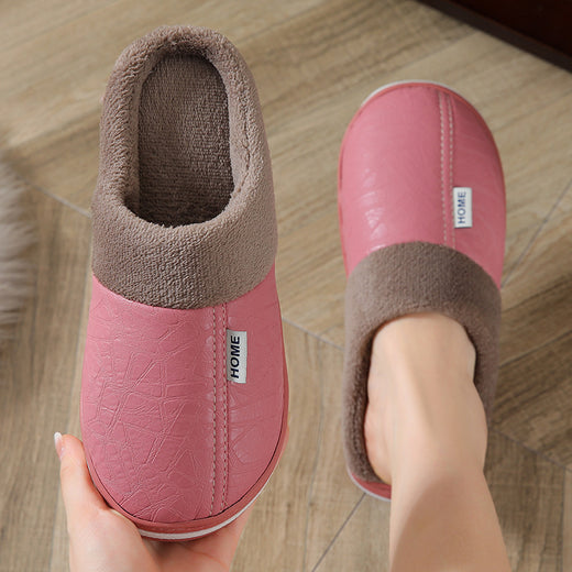 Fleece-Lined Home Slippers with Thick Sole Formal Shoes product image 2
