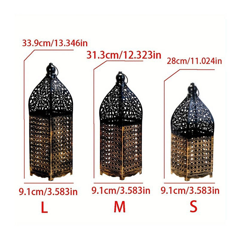 Moroccan Iron Hollow Candle Lantern