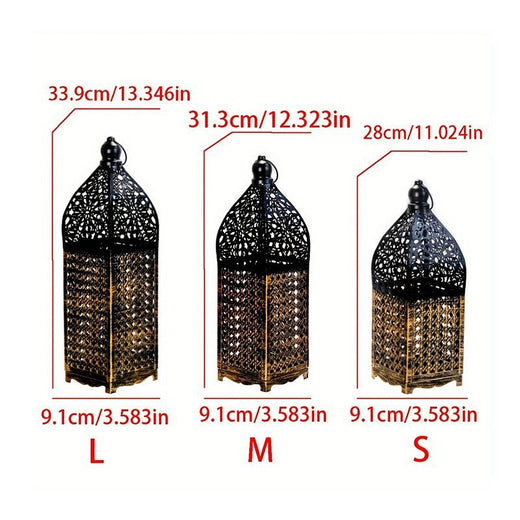 Moroccan Iron Hollow Candle Lantern