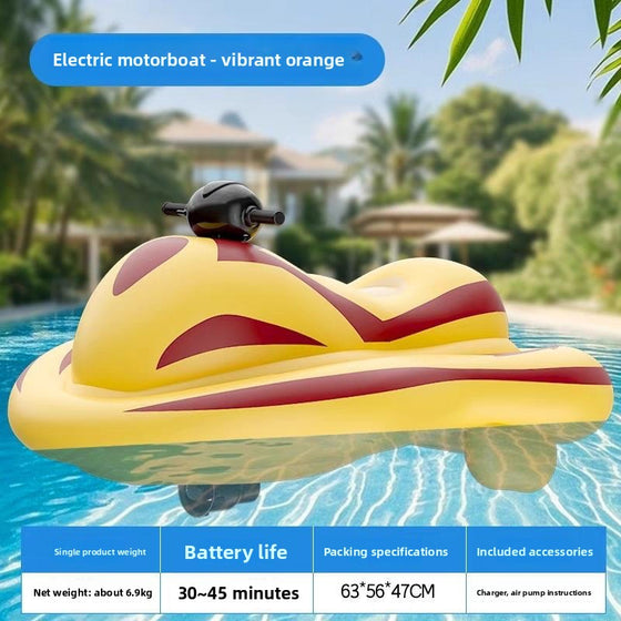 Inflatable boat electrically inflated children's kart boat, fishing boat product image 3