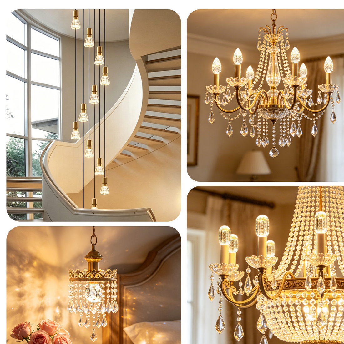 Light Luxury LED Acrylic Crystal Bulb