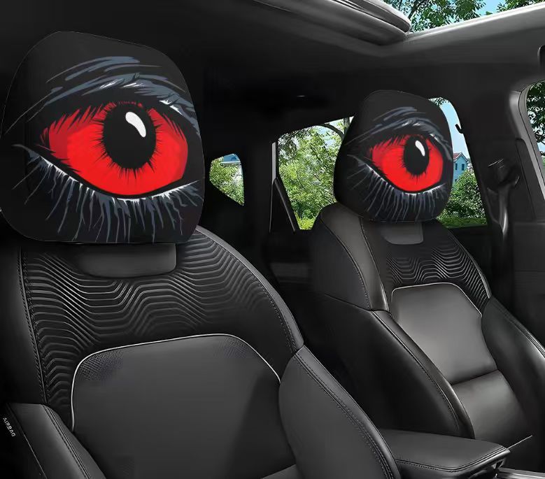 Car headrest cover