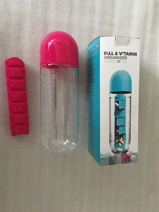 Convenient cup with a medicine container
