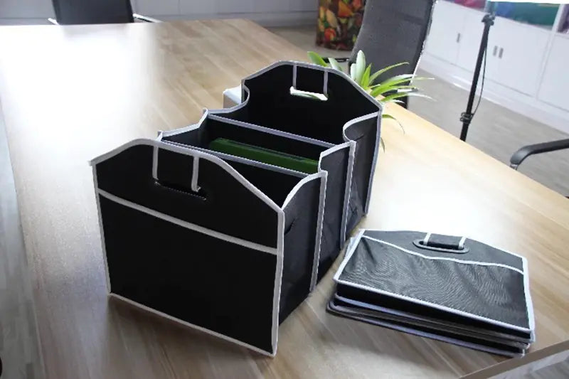Foldable Car Storage Bin — 18L Non-Woven Organizer & Trash Box - Image 3