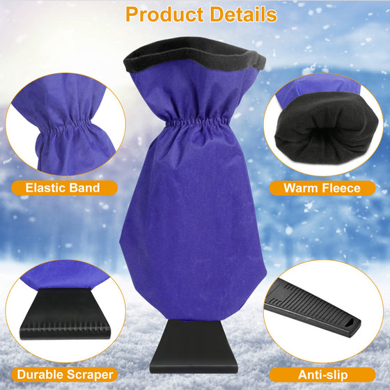 Product details: elastic band, fleece lining, scraper