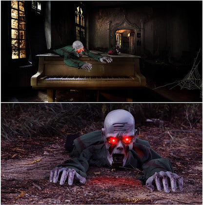 Voice Control Luminous Crawling Ghost Halloween Prop