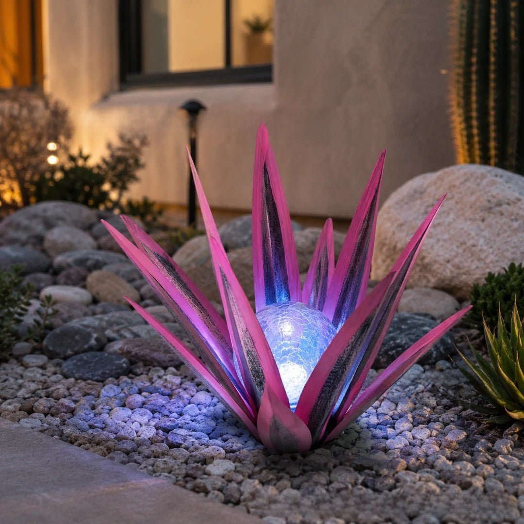 Solar Agave Garden Stake Light