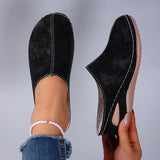 Womens Plush Wedge Slippers