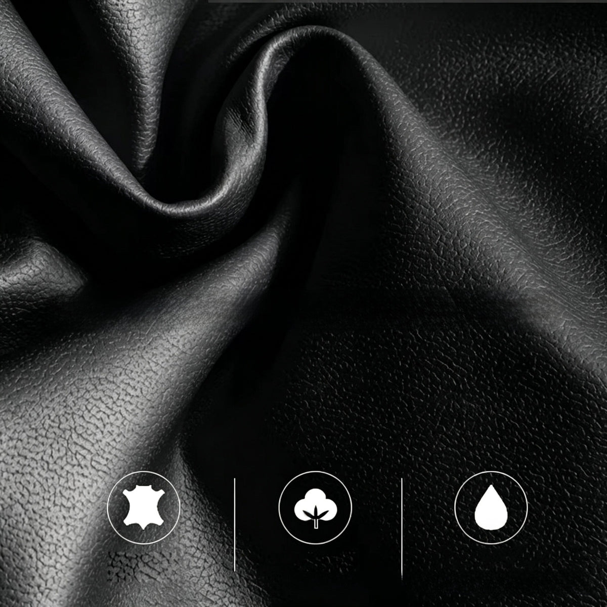 Faux Leather Pear-Shaped Bean Bag Cover