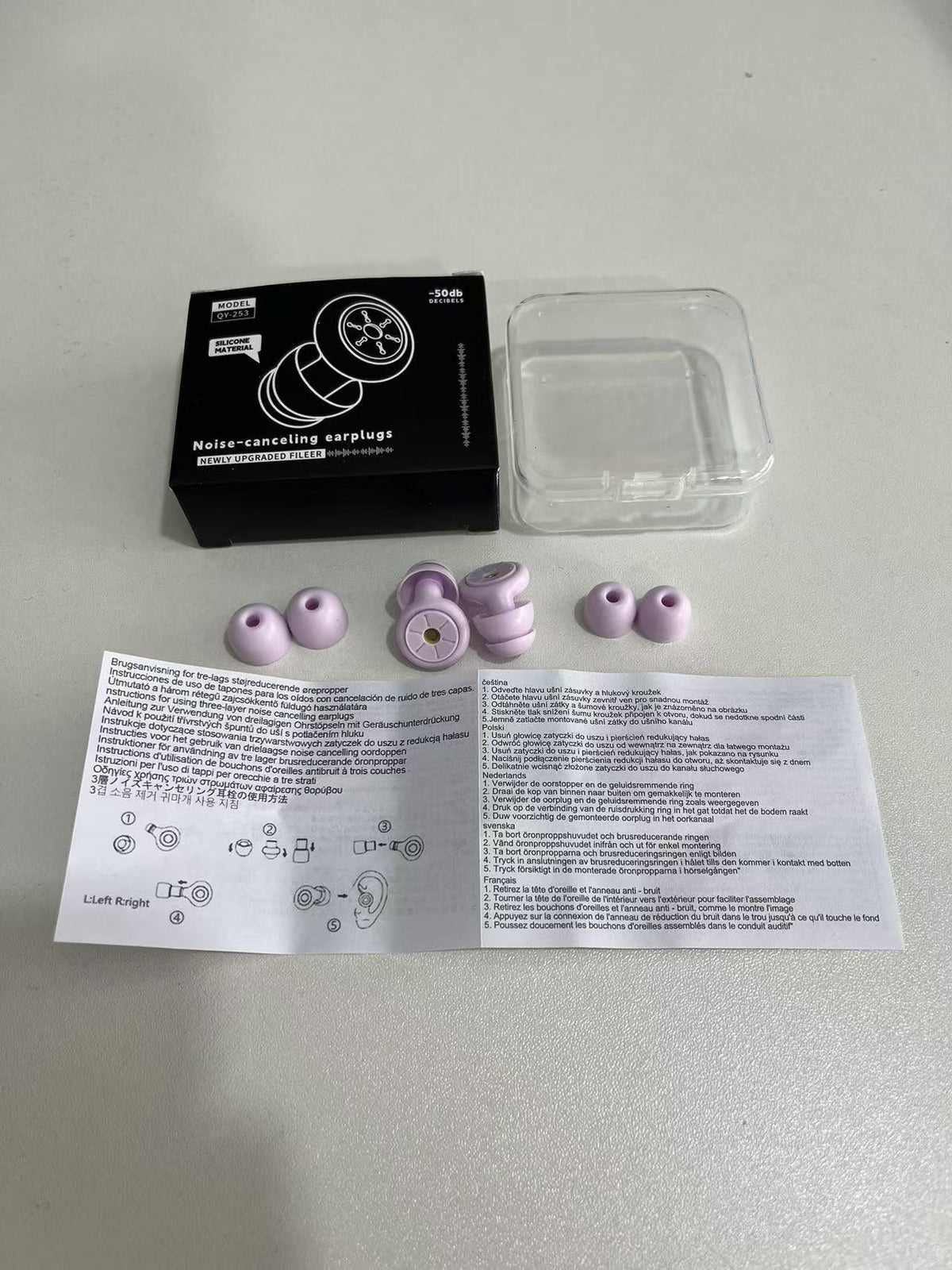 Noise Cancelling Earplugs 50dB Silicone Ear Plugs