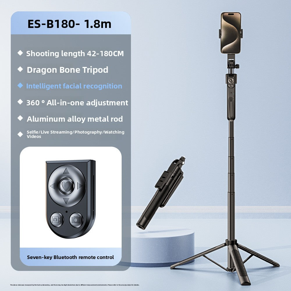 AI Face Tracking Selfie Stick with Bluetooth Remote