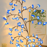 Bendable LED Rattan Lights with Floral and Butterfly Designs for Indoor Decoration
