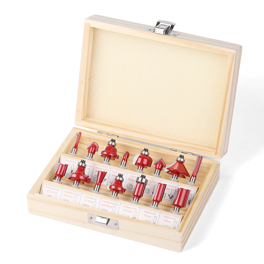 Woodworking milling cutter set