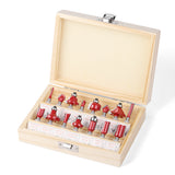 Woodworking milling cutter set